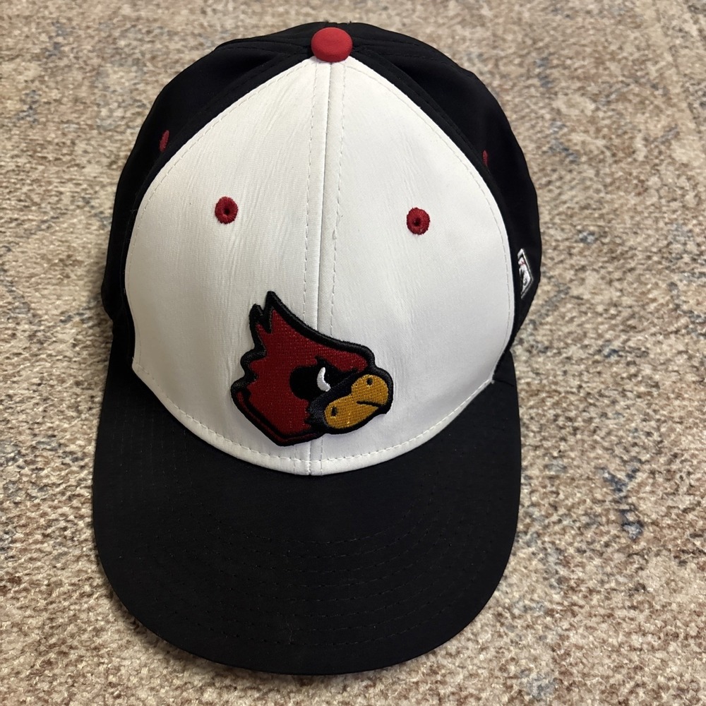 Mineral Area Cardinals Fitted Flat Bill Hat Medium
